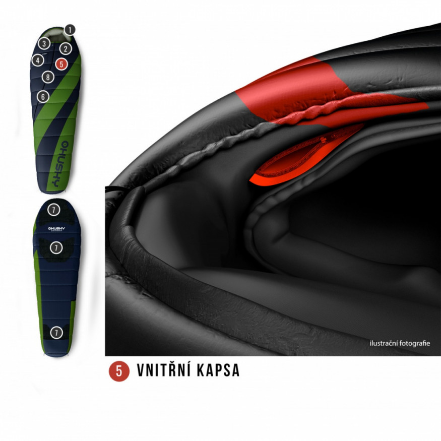 Спальный мешок ESPACE -6С, 210х85, InsuFil, левый