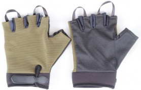 Перчатки туристические "Следопыт", без пальцев, зеленые, размер XL